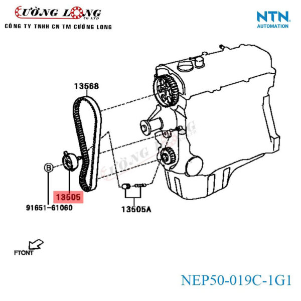 Bi Tăng Cam Daihatsu Citivan - NTN NEP50-019C-1G1 - Ảnh 5