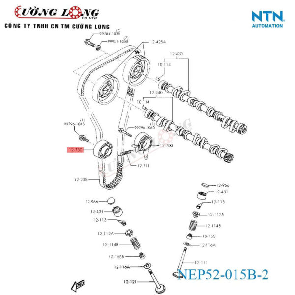 Bi Tăng Cam Mazda 323 98~04 - NTN NEP52-015B-2 - Ảnh 4