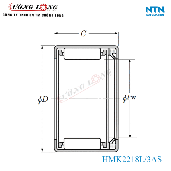 Vòng bi NTN HMK2218L/3AS- Bạc đạn nồi sau xe ga - Ảnh 2