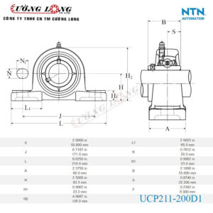 Gối đỡ UCP211-200D1 NTN