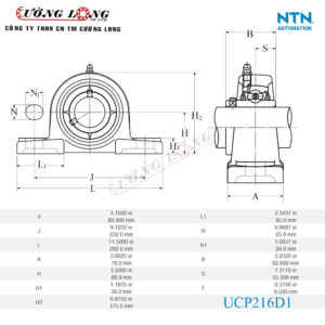 Gối đỡ UCP216D1 NTN
