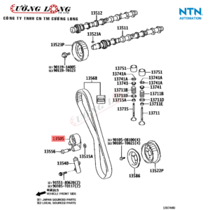 Bi Tăng Curoa Cam Toyota Fortuner - NTN NEP62-014A-5P